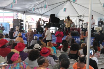 Cuba LA performing at the 18th Annual Central Avenue Jazz Festival.