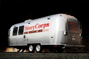 StoryCorps’ MobileBooth—an Airstream trailer outfitted with a recording studio