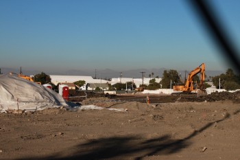 Construction at Rodeo and Crenshaw for the District Square retail center. Photo credit:  Willa Seidenberg
