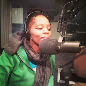 Coalition Founder, Patrisse Cullors, speaks out against the Prison Industrial Complex on 90.7 FM Flip the Script | Photo Courtesy Facebook page