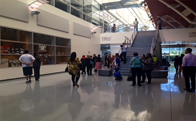 The first floor of the new library at El Camino College Compton Center | Mona Khalifeh