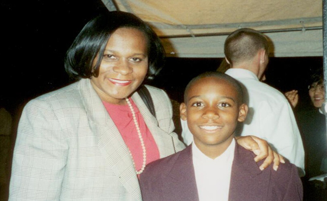 The author with his mother around 2000, the year he discovered "Yo, Little Brother" | Courtesy Christian Brown