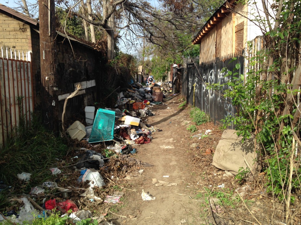 South L.A. alleys have been plagued by illegal dumping. | Daina Beth Solomon