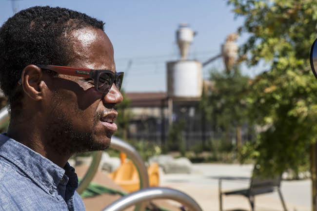 Malcolm Harris from Trust South Los Angeles in Serenity Park. | Photo by Gary McCarthy for LA Wave