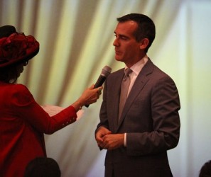Mayor Eric Garcetti at California Community Foundation Town Hall on October 8, 2015 | Photo by Kevin Walker