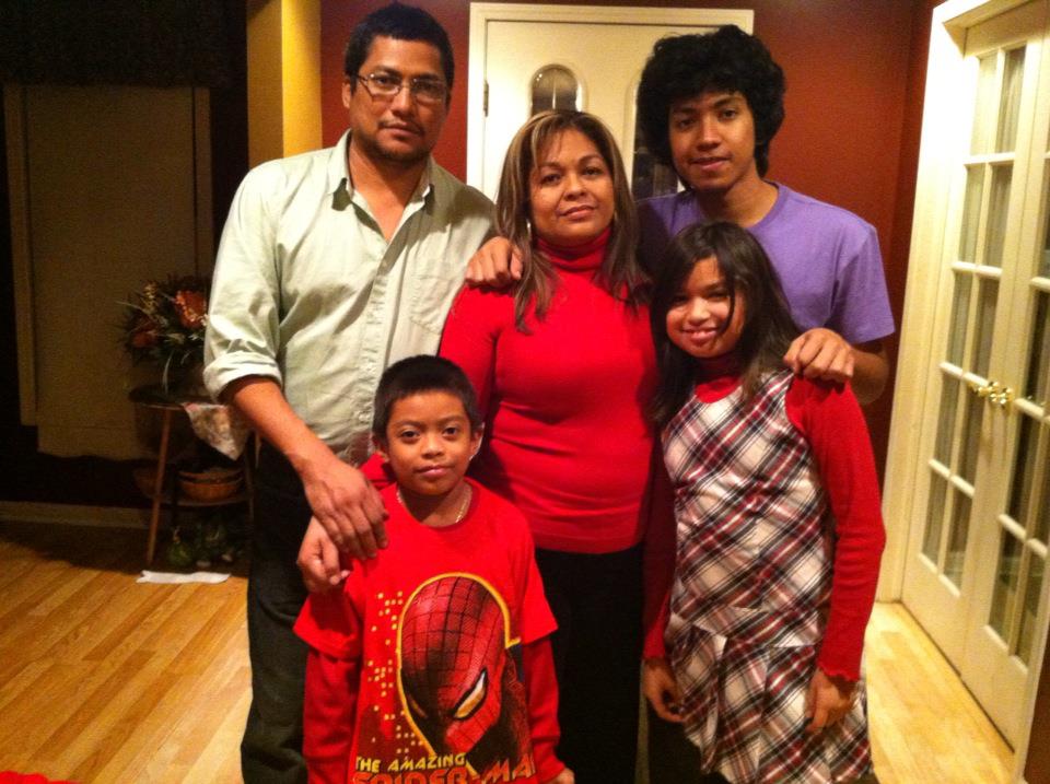 Miguel pictured with family in Indiana 