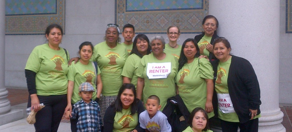 Trust South LA has a presence at Renters Day at City Hall. 