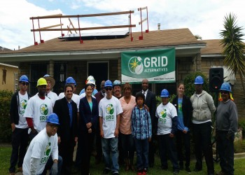 South LA resident gets one of the first solar panel installations in her neighborhood.